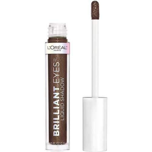 L'Oreal Paris Brilliant Eyes Shimmer Liquid Eye Shadow Makeup - 465 Royal Onyx