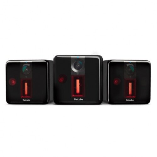 Petcube Play Interactive Wi-Fi Pet Camera - 3-Pack - Carbon Black