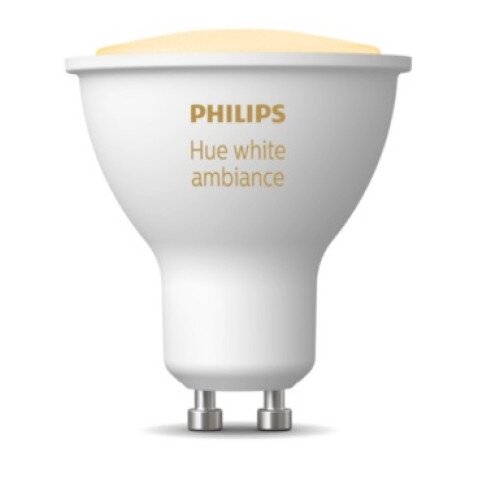 Philips Hue GU10 White Ambiance Smart LED Spotlight with Bluetooth