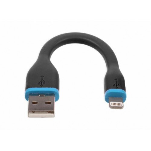 PhoneSoap Short Lightning Cable - Black