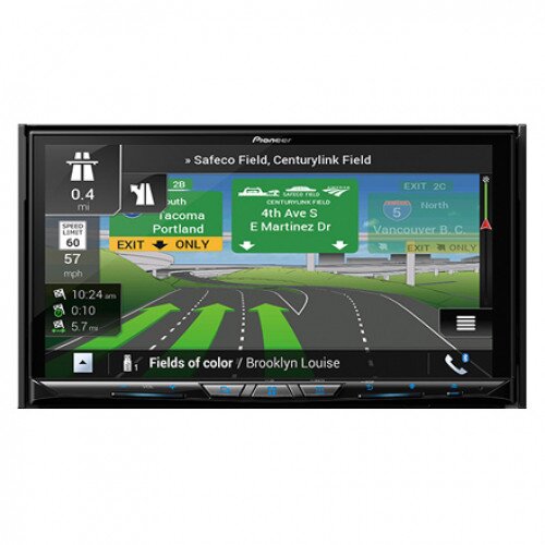 Pioneer Flagship In-Dash Navigation AV Receiver with 7” WVGA Capacitive Touchscreen Display