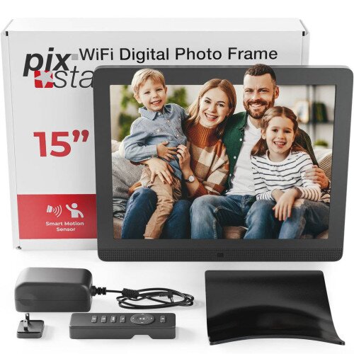Pix-Star Premium 15” Wi-Fi & Cloud Digital Photo Frame