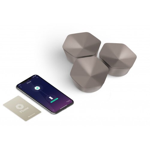 Plume Adaptive WiFi - 3 SuperPod - Walnut