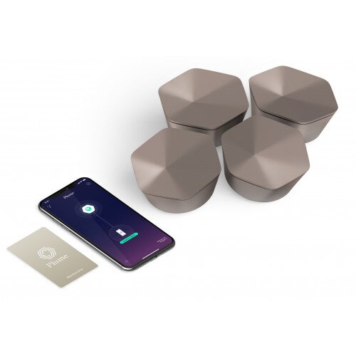 Plume Adaptive WiFi - 4 SuperPod - Walnut