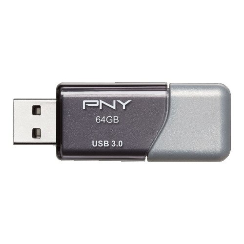 PNY Elite Turbo Attache 3 USB 3.0 Flash Drive - 64GB
