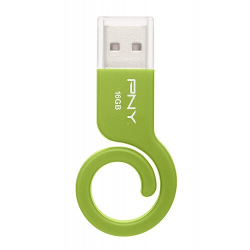PNY Monkey Tail Attache USB 2.0 Flash Drive - Green