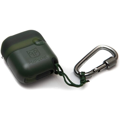 PodPocket Protect Airpods Case - Olive Green