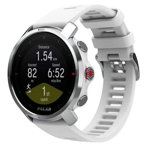 Polar Grit X Rugged Multisport GPS Smart Watch - Small - None - White & Silver