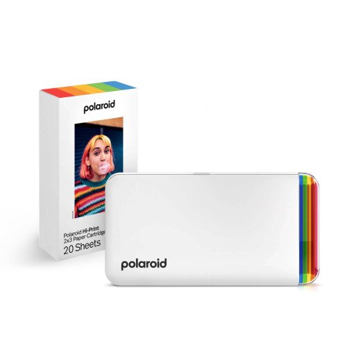 Polaroid Hi·Print 2x3 Generation 2 Pocket Photo Printer - White - Bundle