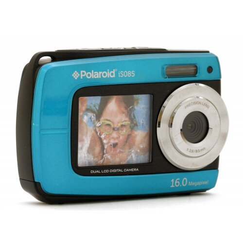 Polaroid iS085 Dual-Screen Waterproof Digital Camera - Blue