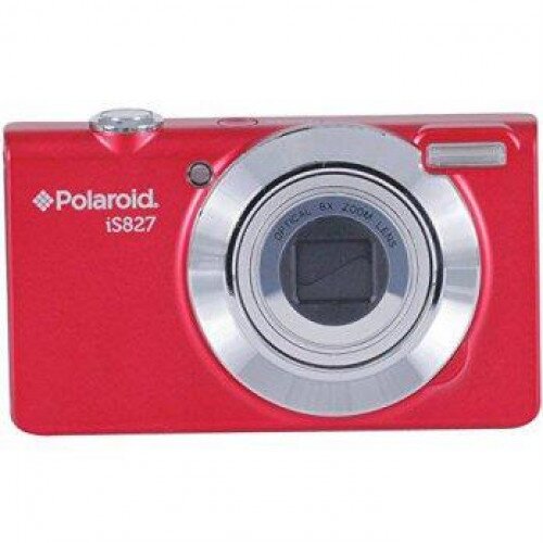 Polaroid iS827 High Optical Zoom Digital Camera - Red