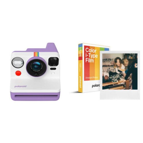 Polaroid Now Instant Camera Generation 3 Starter Set - Purple