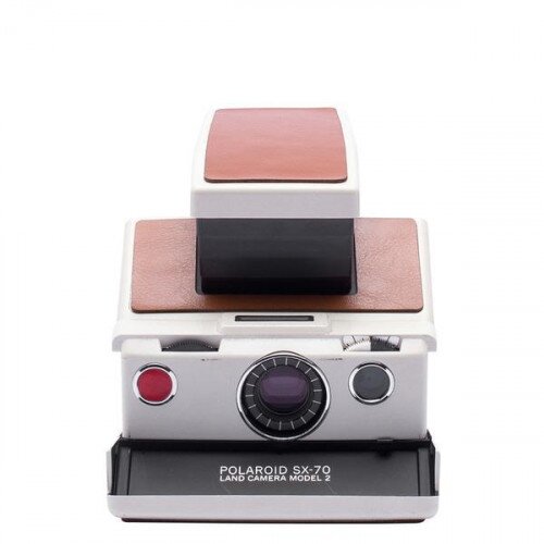 Polaroid SX-70 Camera - White-Brown