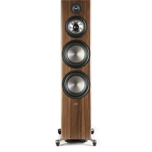 Polk Audio Reserve R700 Premium Large Floor-Standing Tower Speaker - Brown Walnut