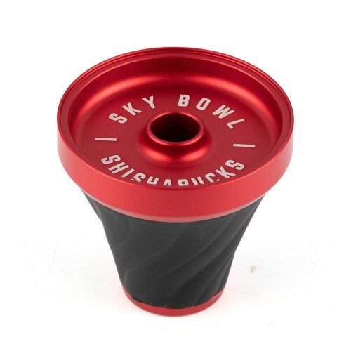 Shishabucks Premium Sky Bowl - Red - Normal (20-25 Grams)