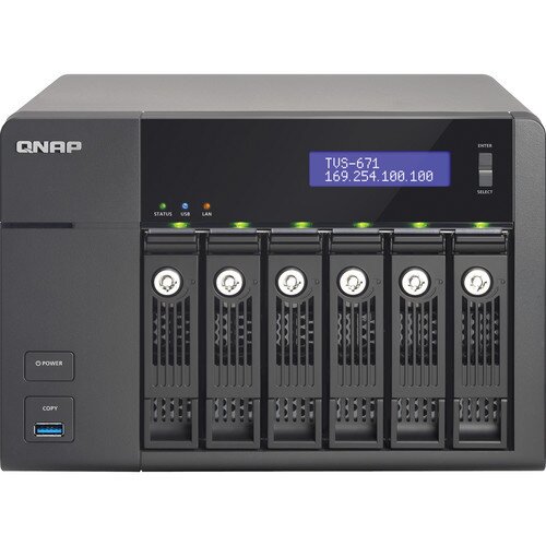 QNAP SMB - High-end TVS-671 - i5-4590S - 8 GB DDR3