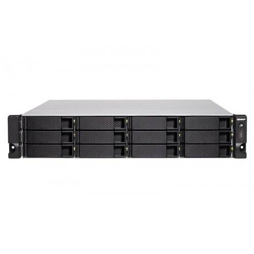 QNAP TS-1277XU-RP-1200-4G-US 12 Bay Diskless Rackmount NAS - AMD Ryzen 3 1200 - 4GB DDR4