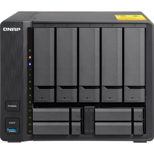 QNAP TS-932X Slim & Big: 9-Bay Hybrid NAS Supporting 3.5” & 2.5” Drives with Dual 10GbE Ports - 8GB DDR4