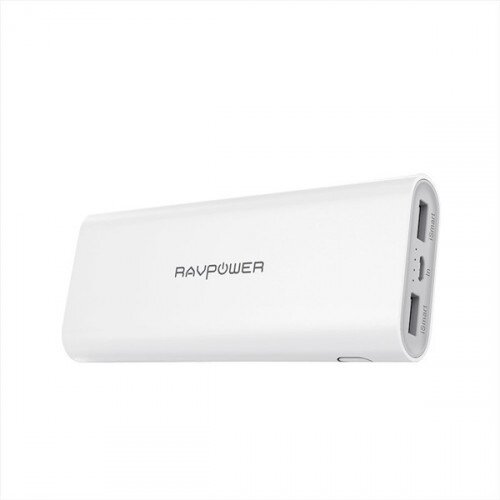 RAVPower Battery Pack 16750mAh Updated Power Bank (aka Portable Charger) - White