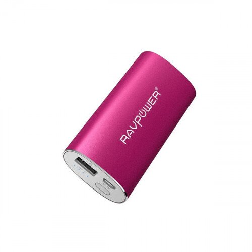 RAVPower Battery Pack 6700mAh Power Bank (aka Portable Charger) - Pink
