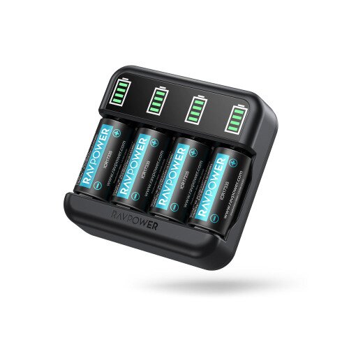 RAVPower Rechargeable CR123A Battery Charger - RP-BC038
