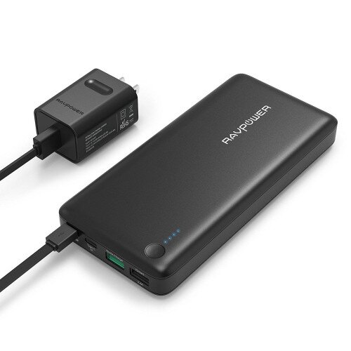 RAVPower Turbo 20100mAh Power Bank QC3.0 Type C with Wall Charger