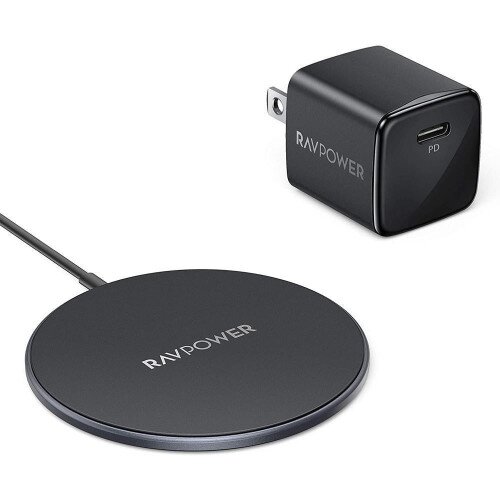 RAVPower USB C Magnetic Wireless MagSafe Charger - RP-WC012 - Black