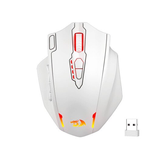 Redragon M913 Impact Elite Wireless Gaming Mouse - White
