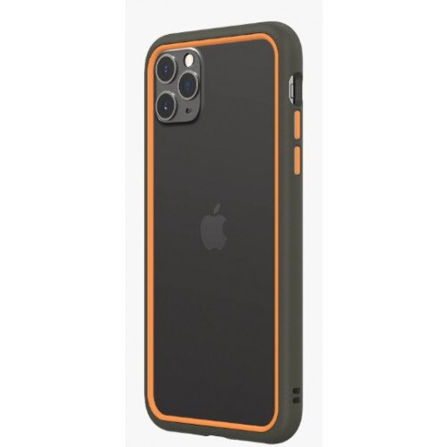 RhinoShield CrashGuard NX Bumper Case - iPhone 11 Pro Max - Graphite & Orange