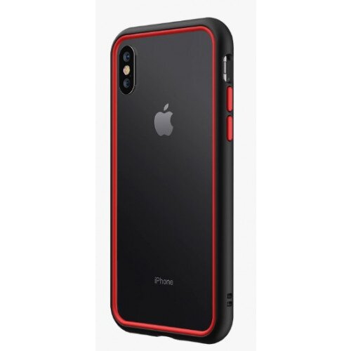 RhinoShield CrashGuard NX Bumper Case - iPhone XS Max - Black & Red