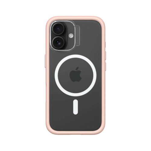 RhinoShield Mod NX Modular Protective Bumper Case with Backplate - MagSafe Compatible - iPhone 16 - Blush Pink