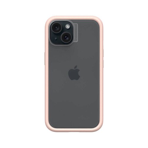 RhinoShield Mod NX Modular Protective Bumper Case with Backplate - iPhone 15 - Blush Pink