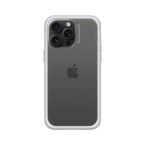 RhinoShield Mod NX Modular Protective Bumper Case with Backplate - iPhone 15 Pro Max - Platinum Gray