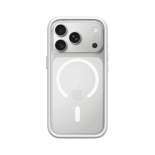 RhinoShield Mod NX Modular Protective Bumper Case with Backplate - MagSafe Compatible - iPhone 17 Pro - White