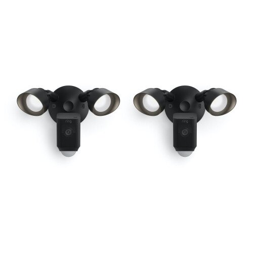 Ring Floodlight Cam Wired Plus - 2-Pack - Black