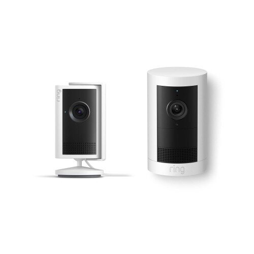 Ring Indoor Camera Plus + Outdoor Camera Plus Battery - White