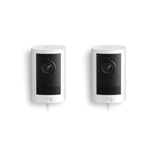 Ring Outdoor Cam 2nd Gen Plug-In - White - 2-Pack