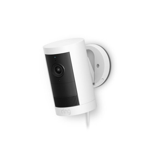 Ring Outdoor Cam Plus Plug-In 2K Security Camera - White - 1-Pack
