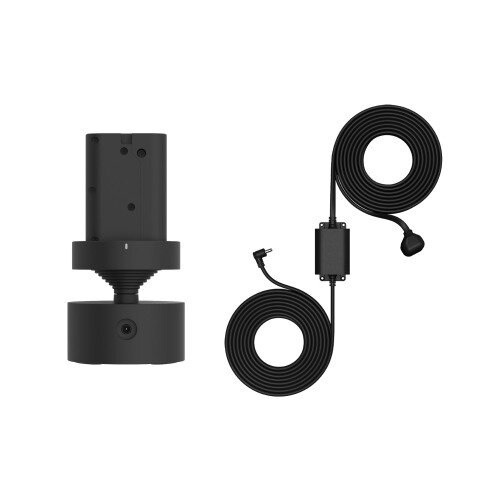 Ring Pan-Tilt Mount with Indoor/Outdoor Power Adapter - Black