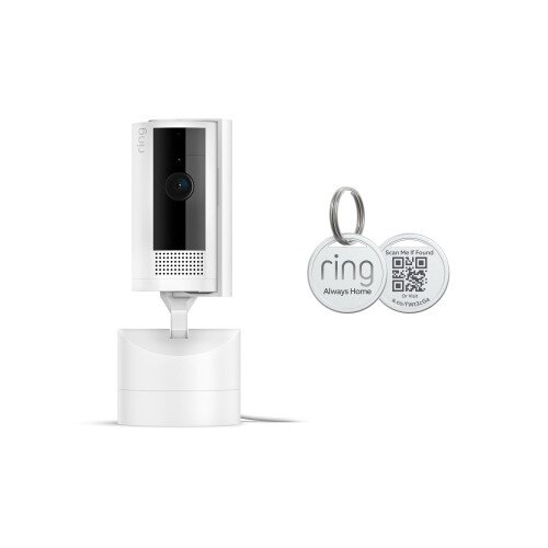 Ring Pan Tilt Indoor Cam with Pet Tag - White