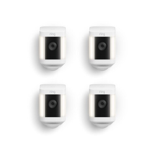 Ring Spotlight Cam Plus Battery - White - 4-Pack
