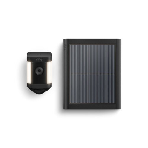 Ring Spotlight Cam Plus Solar Outdoor Security Camera - Black - Single