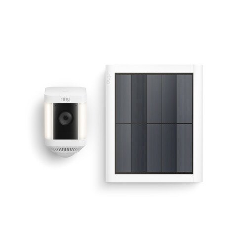 Ring Spotlight Cam Plus Solar Outdoor Security Camera - White - Single