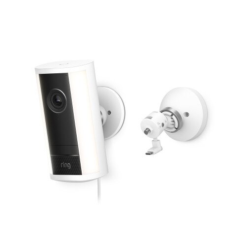 Ring Spotlight Cam Pro (2nd Gen) Power Over Ethernet Outdoor Security Camera - White