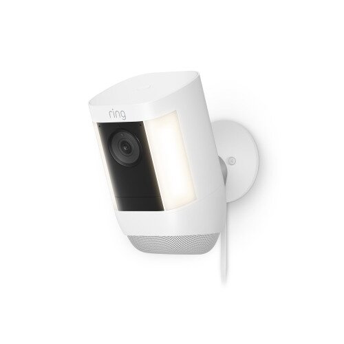 Ring Spotlight Cam Pro Plug-In Outdoor Security Camera - White - Single