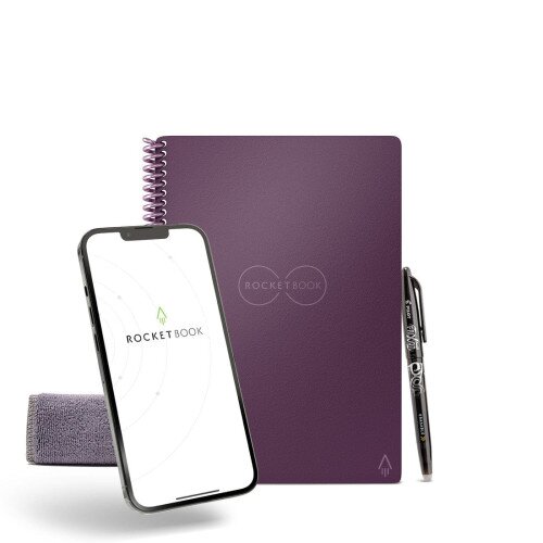 Rocketbook Core - Executive 6 in x 8.8 - Lined - Planetary Plum