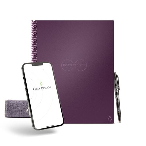 Rocketbook Core - Letter 8.5 in x 11 - Lined - Planetary Plum