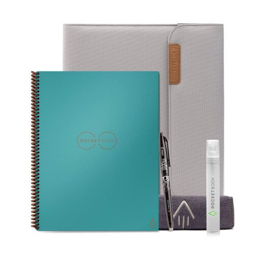 Rocketbook Core Capsule Bundle - Neptune Teal - Gray