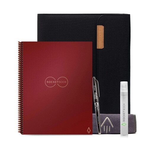 Rocketbook Core Capsule Bundle - Scarlet Sky - Black