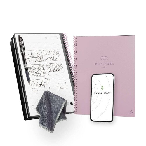 Rocketbook Core Reusable Notebook (Next Gen) - Executive - Dot Grid - Pink